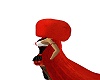 red with black cloak