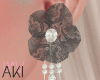 Aki Flower Earring V2 BK