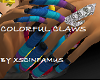 Colorful claws/small