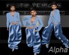 AO~Blue Baggy top