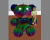 Dark Rainbow bear chair