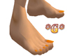 *G* ORANGE pedicure Feet
