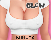 !!K Glow Top White