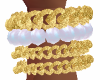 Gold/Pearl Bracelet L