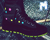 ♚ Black Neonshoes