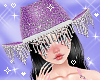 CowGirl Hat Purple