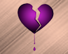Purple Broken Heart