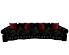 Red/Black PVC Sofa