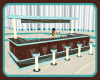 Teal & Brown Bar