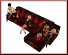 Hot Red Couch w/6p