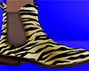 Tan Tiger Stripe Chelsea Boots (M)