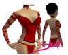 Red Corset style Suit