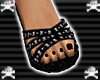 ~D~Black Studded sandals