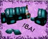 !BA! teal flower couch
