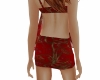 Holiday red cheer skirt