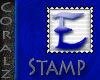 Blue "E" Stamp