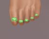 green toe nails
