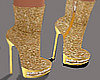 Ankle Boot Gold Diamonds