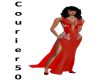 C50 Jewelled gown red