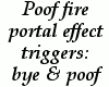 {LA} Poof portal fire