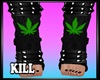 Weed Socks Green