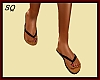 [SQ] Black Flip Flops
