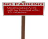 No Parking Avi Sign