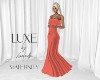 LUXE 3m-6m Gown Coral