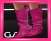 GS Pink Leather Boots