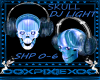 skull dj light&headphone