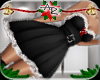 ! Elfi Fur Dress Black
