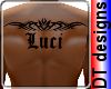 Luci tribal back tattoo