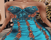 Mystic Aqua Satin Gown