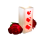 Candle of Hearts + Roses