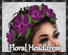 Floral Headdress-Purple