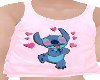 *F KIDS PINK STITCH TOP