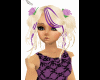 flower girl blond purple