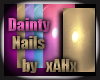 xAHx D Nails.Gold Burst