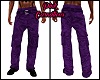 Cargo Pants  Purple