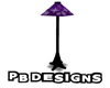 PB Purple Snowflake Lamp