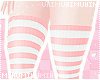 🐾 Striped Socks Peach