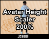 Avatar Height Scale 200%