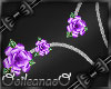 (I) Purple Rose Necklace