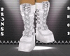 Butterfly White Boots