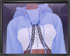 Blue Cropped Hoodie