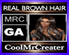 REAL BROWN HAIR