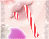 Loe~Mouth Candy Cane Red