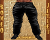 (R&J) Black LeatherPants