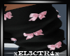 Boot Bow Charms Pink