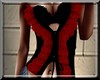 NEW TOP CORSET BLACK/RED